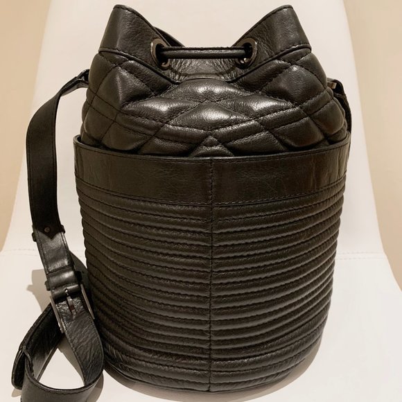 ZADIG & VOLTAIRE - Bobo Matelasse Black Bucket Bag - Picture 4 of 13